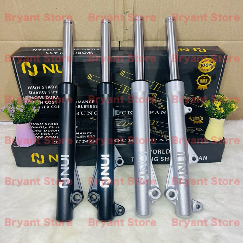 SUSPENSION NUI SHOCK BREAKER DEPAN + TABUNG BEAT SCOOPY VARIO 110 125 150 GENIO SPACY SHOCKBEAKER FR