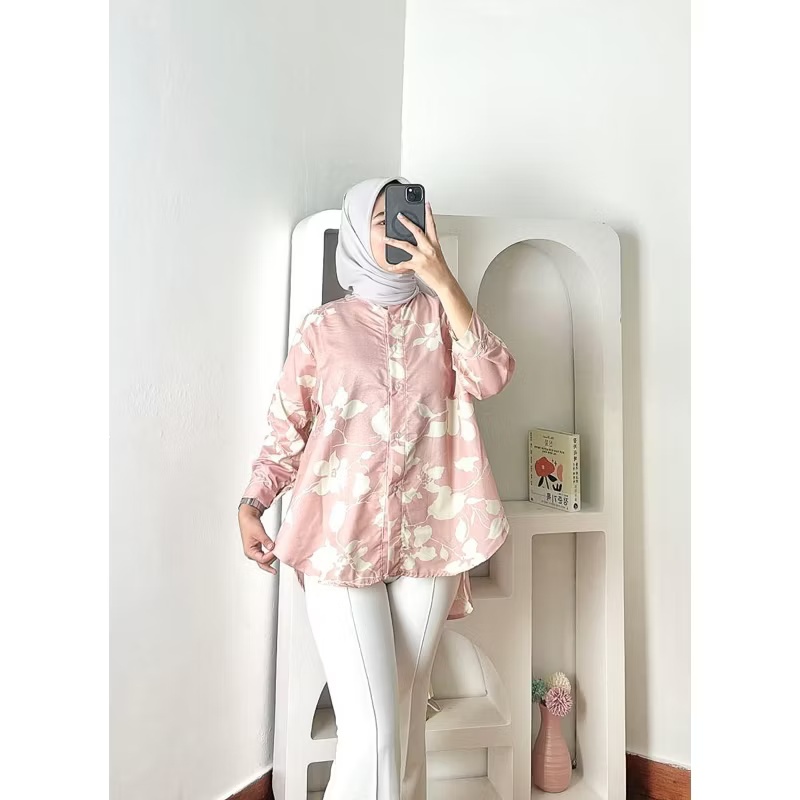 ATASAN WANITA | BLOUSE MOTIF | KEMEJA MOTIF | SR JENNY BLOUSE CTN ZANICA TUNIK | gfs13
