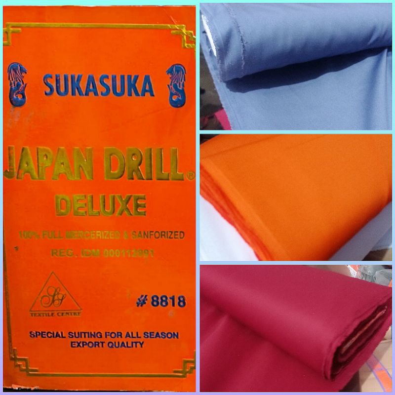 Kain Japan drill seragam sekolah SD,SMP,SMA,ALMAMATER