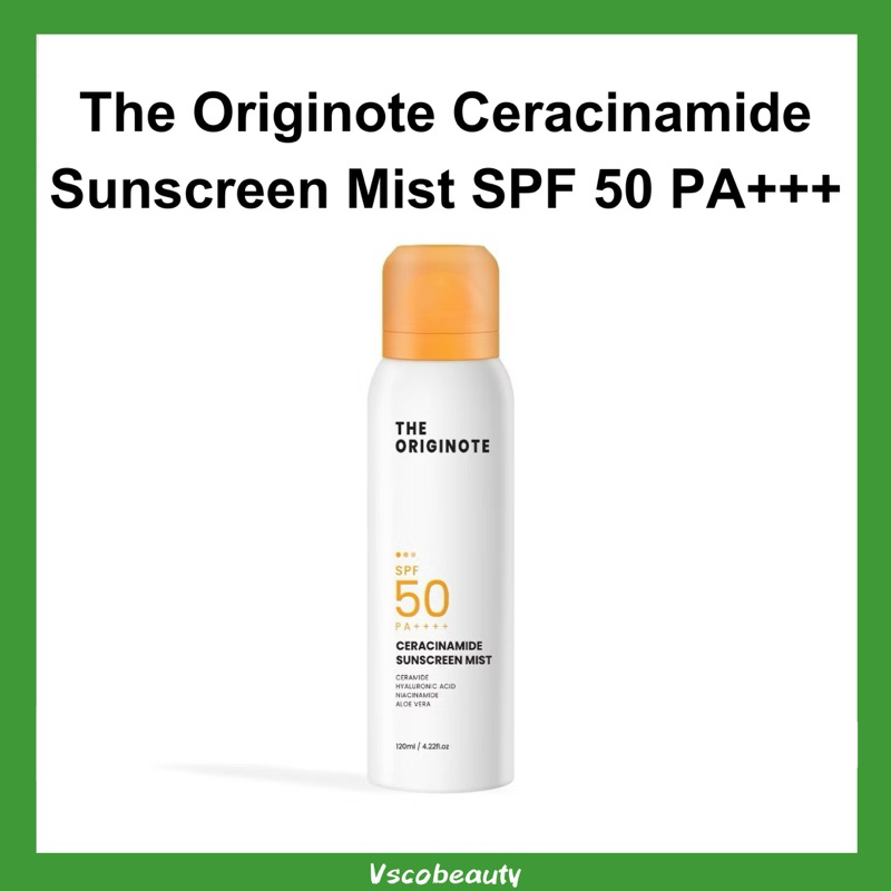 The Originote Niacianmide Ceracinamide Sunscreen Mist SPF 50 PA++++ - UV Protector Sunscreen Spray F