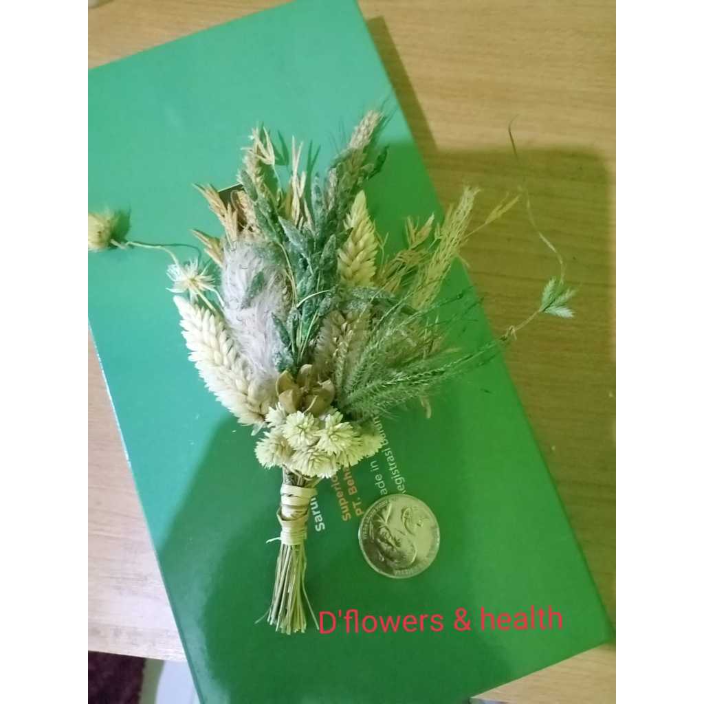 Rangkaian mix flowers/bunga kering/hampers/hantaran,dekorasi/vas