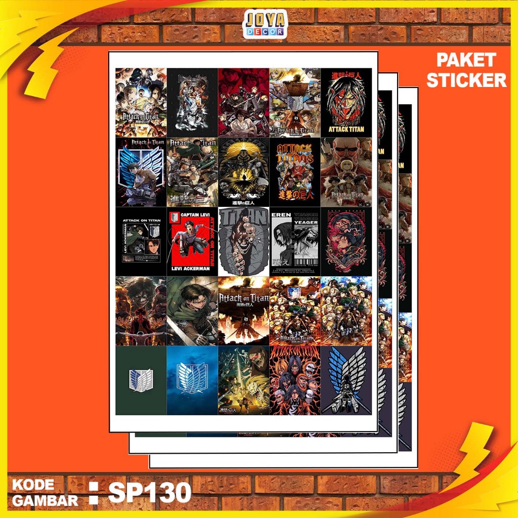 

GAMBAR STICKER ATTACK ON TITAN / STIKER ATTACK ON TITAN / PAKET STIKER ATTACK ON TITAN PER 25 PCS / KODESP130