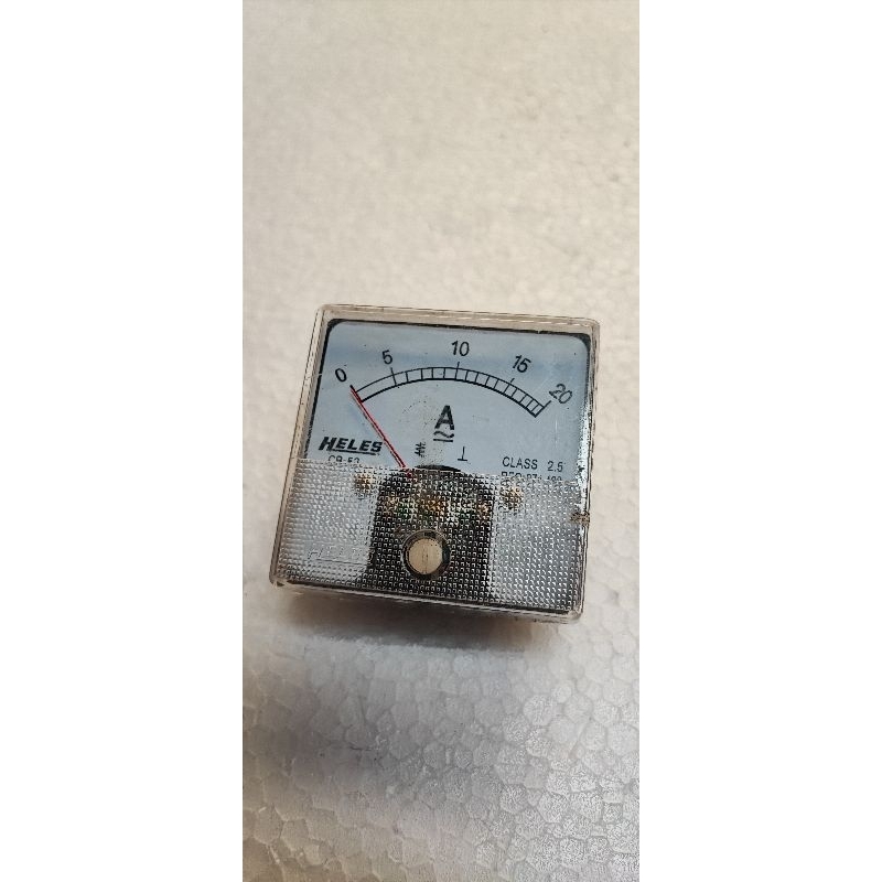 Amper meter HELES 0-20 Amper AC atau DC