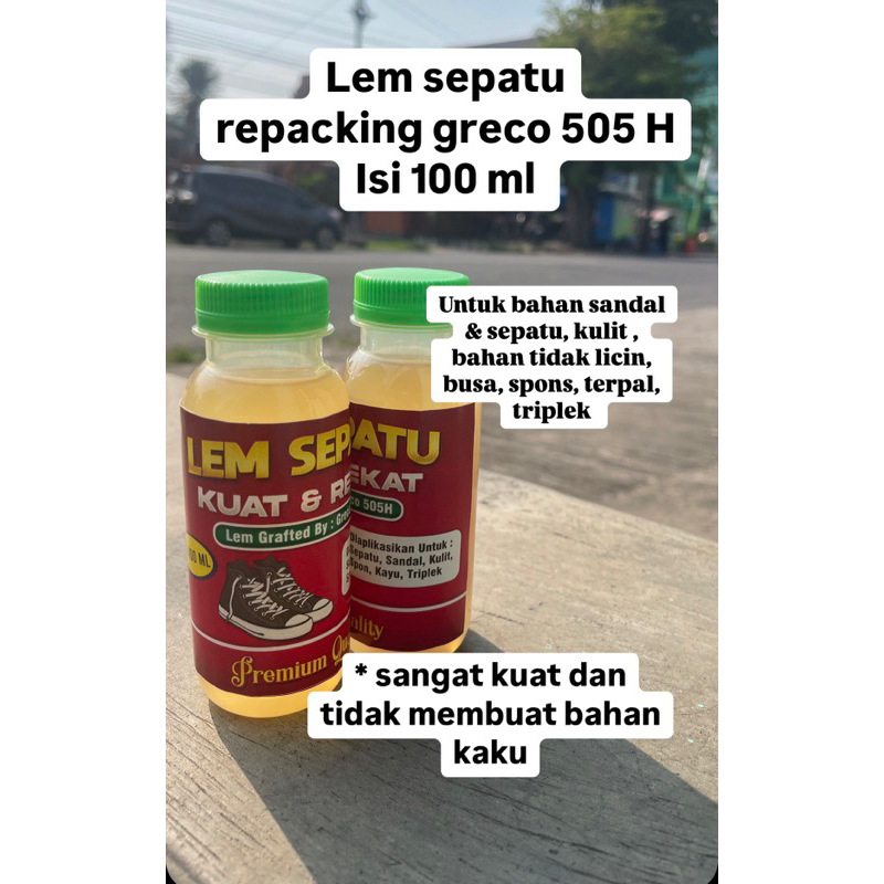 lem sepatu repacking 505h lem serbaguna, lem sandal sepatu, kulit, busa, spons