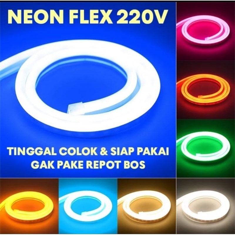 Lampu Neon LED Strip Fleksibel Waterproof