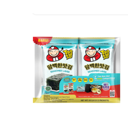 

Tao Kae Noi Seasoned Laver Nori 2 x 4 g