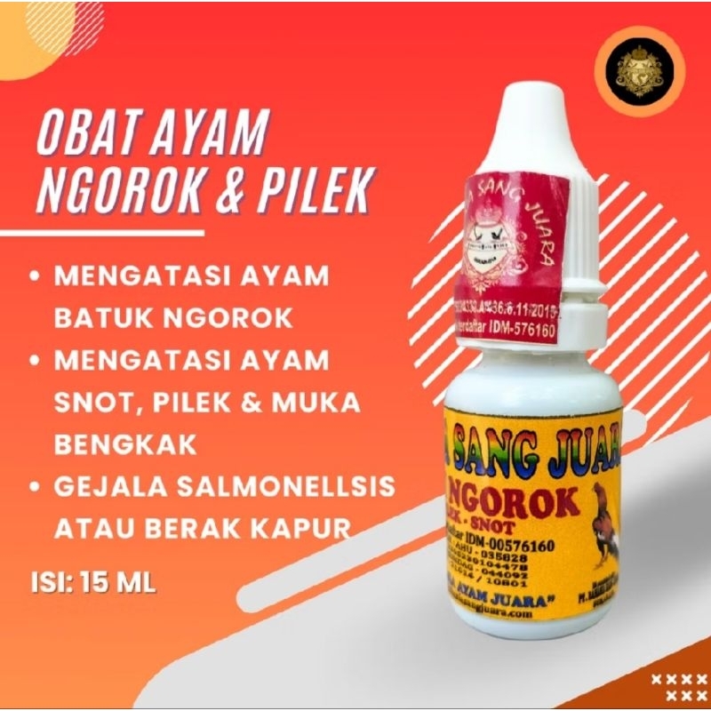 OBAT AYAM NGOROK RSJ ANTI NGOROK PILEK VITAMIN AYAM ANTI NGOROK PILEK