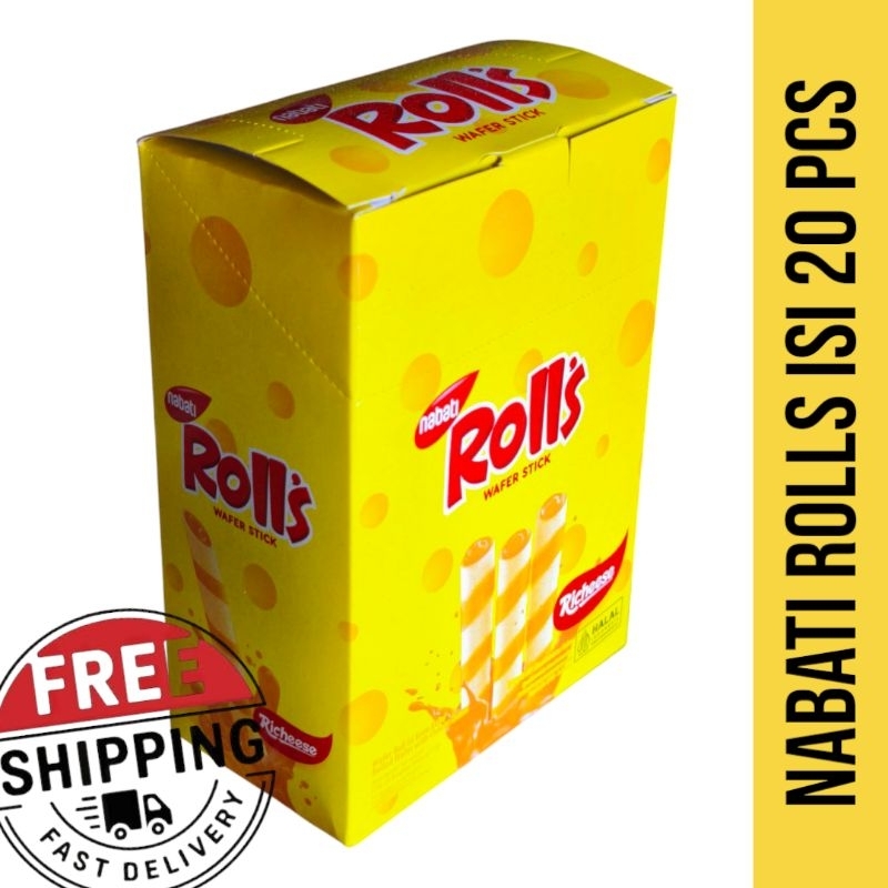 

Nabati Rolls Wafer Stik 20 Pcs