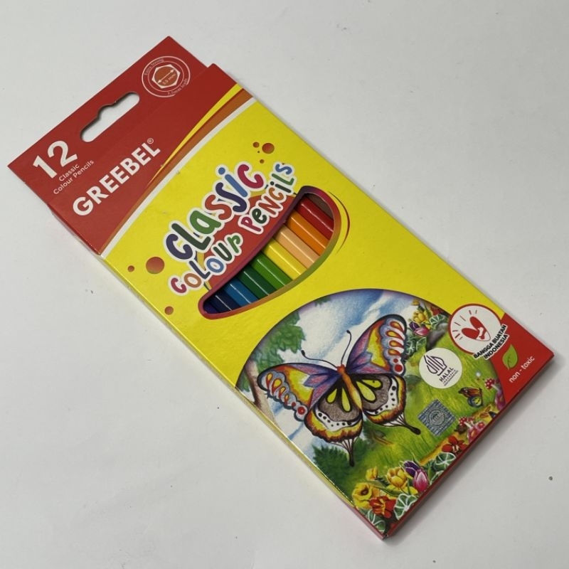 

pensil warna clasic greebel pendek & panjang 12 warna