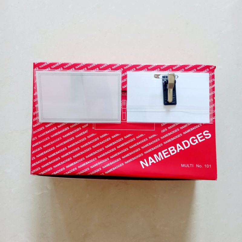 

[ PACK ISI 50 PCS ] Nametag Multi No. 101 Mika Tebal
