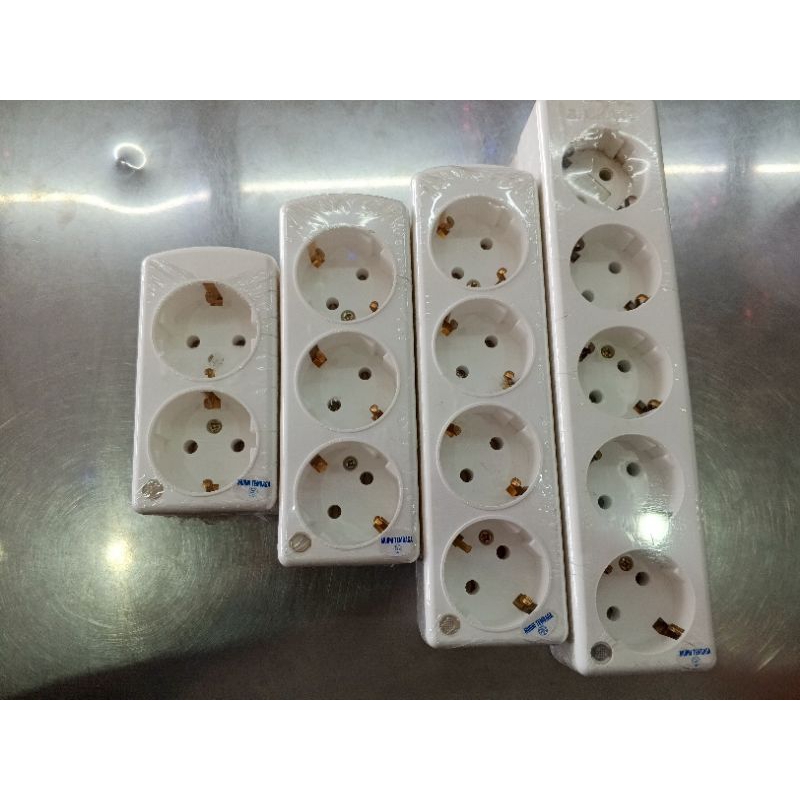 Stop Kontak 2 lubang, 3 lubang, 4 lubang, 5 lubang - shukaku