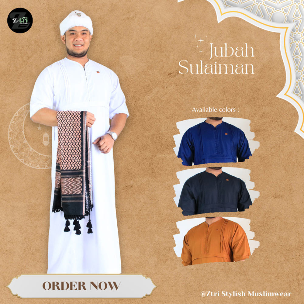 Jubah pria polos gamis pria dewasa jubah lengan pendek katun premium toyobo