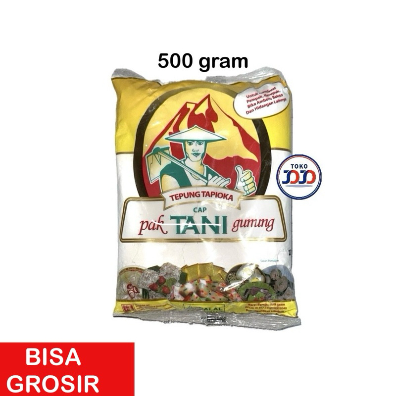 

Tepung Tapioka Cap Pak Tani Gunung 500 gram / Sagu 500 gram Tani Gunung - Sagu atau Tepung unuk Pempek, Cireng, Gorengan - Sagu Grosir - Tepung Terigu Grosir