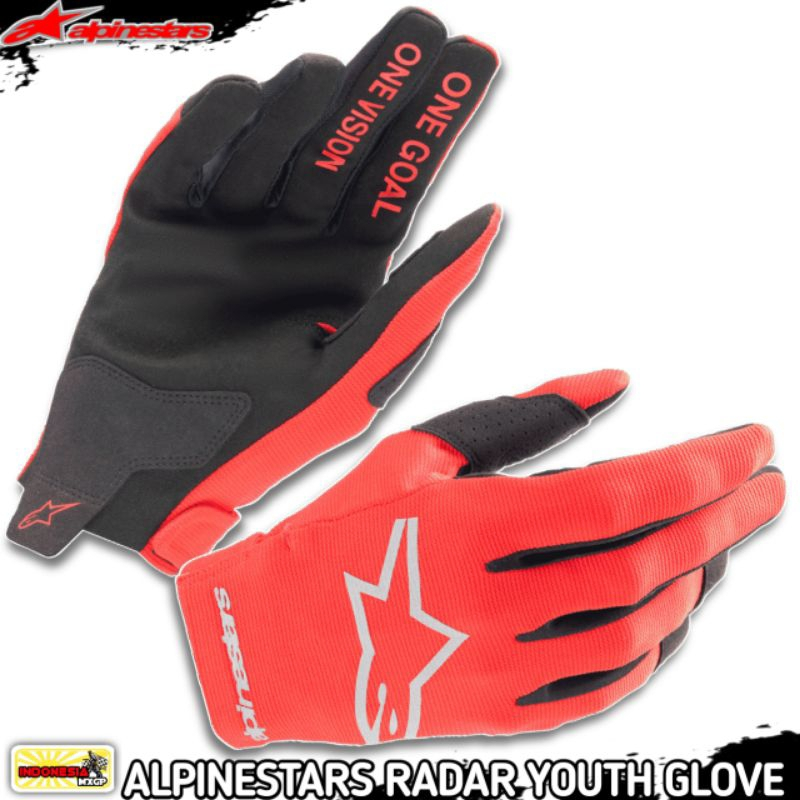 ALPINESTARS RADAR YOUTH GLOVE - SARUNG TANGAN ANAK-ANAK - KIDS - JUNIOR SEPEDA - MINI TRAIL - MOTOCR