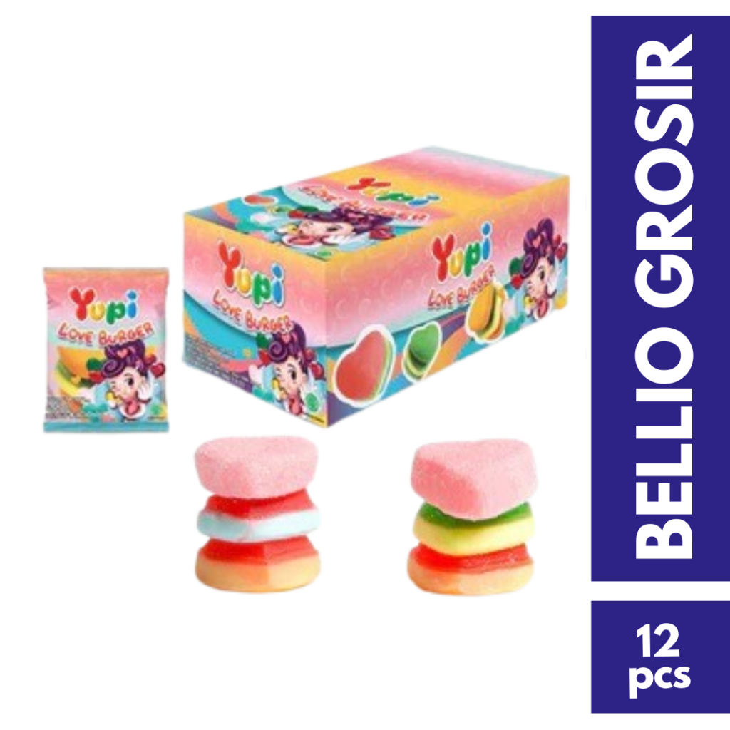 

Permen Yupi Love Burger Box Isi 12pcs