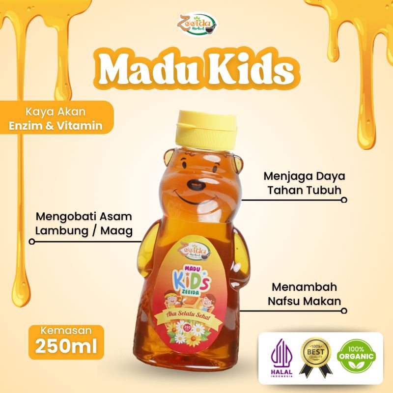 

ZEEIDA MADU KIDS 250ML MENINGKATKAN NAFSU MAKAN ANAK