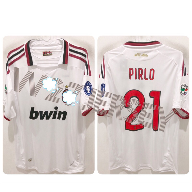 JERSEY RETRO - IVILAN AWAY 2009-2010 name player Ronaldinho, Pirlo + Patch