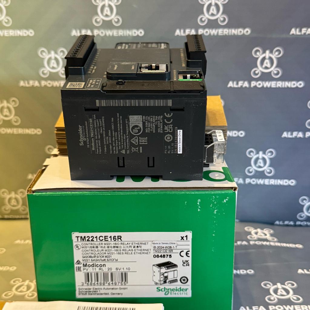 TM221CE16R by air PLC Schneider 16IO Modicon M221 TM221CE16-R