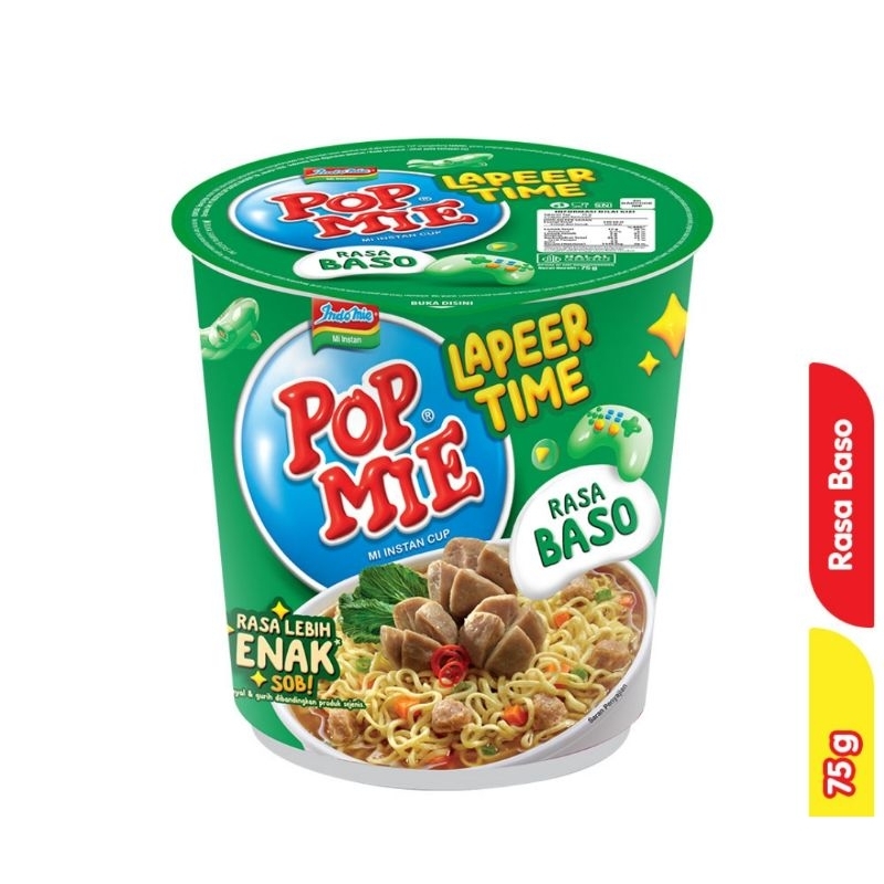 

Pop Mie Mi Instan Cup Rasa Baso isi 75 gram