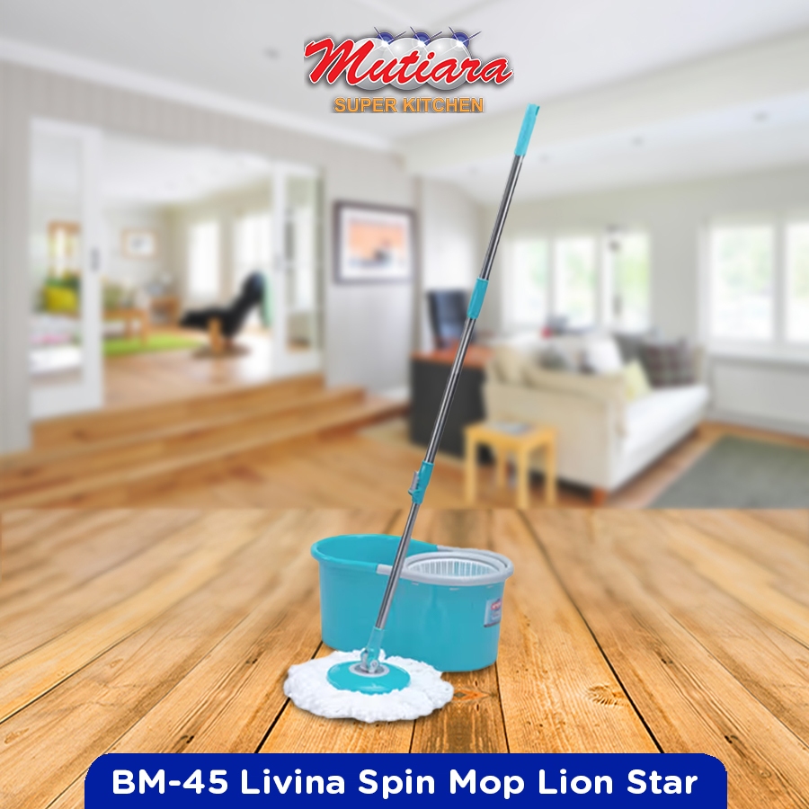 Set Alat Pel / SpinMop Pembersih Lantai - Lion Star