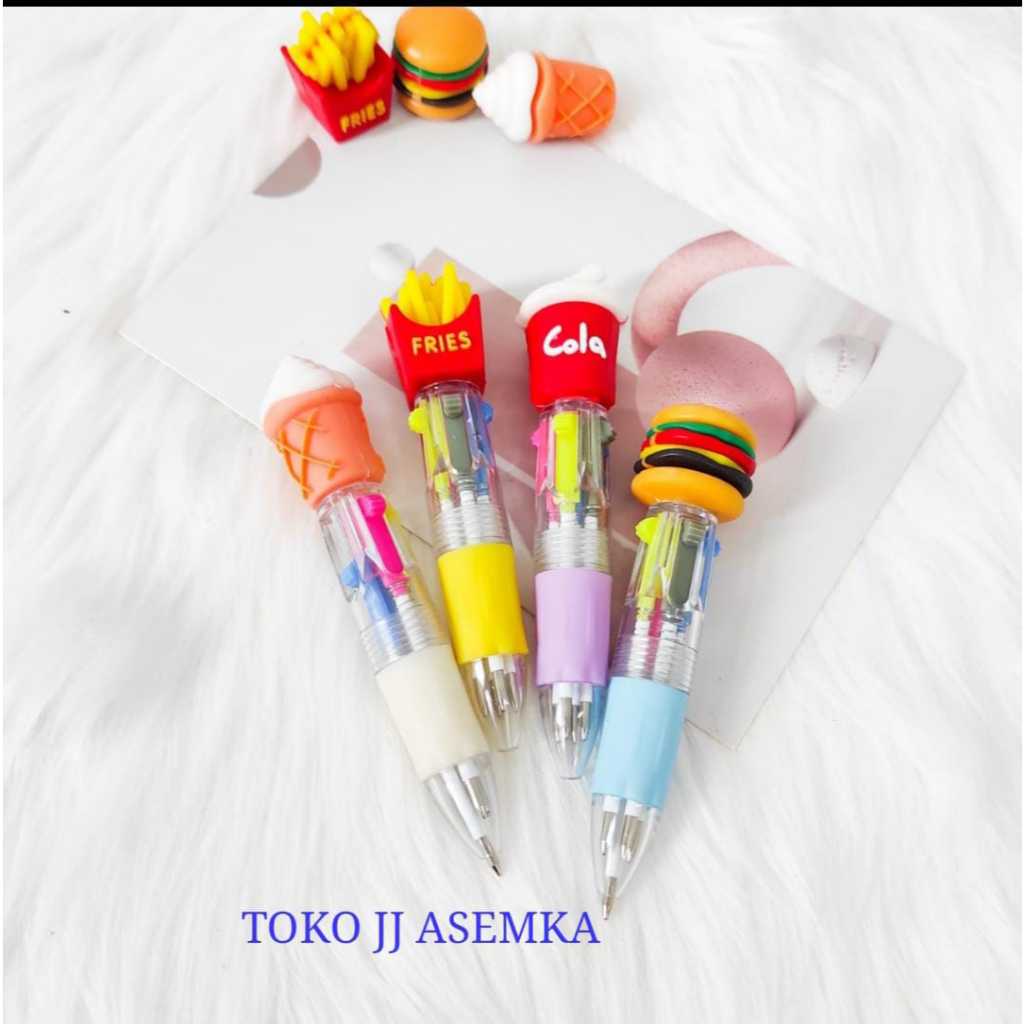 

PULPEN CETEK 4 WARNA FAST FOOD LUCU UNIK KARAKTER ALAT TULIS SEKOLAH TERMURAH COD