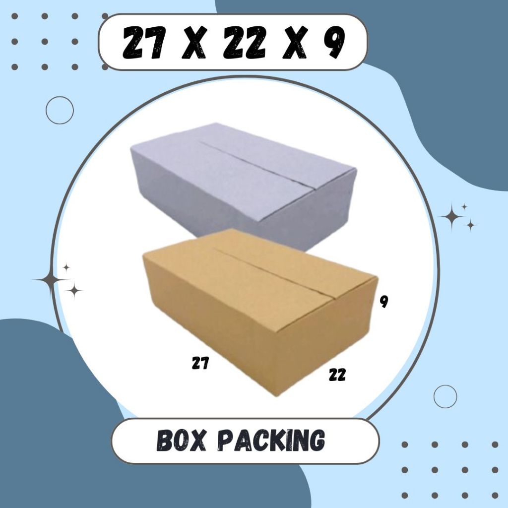 

Kardus 27x22x9 Box Packing A1 Karton Kotak Kemasan Olshop Sparepart Dus Souvenir