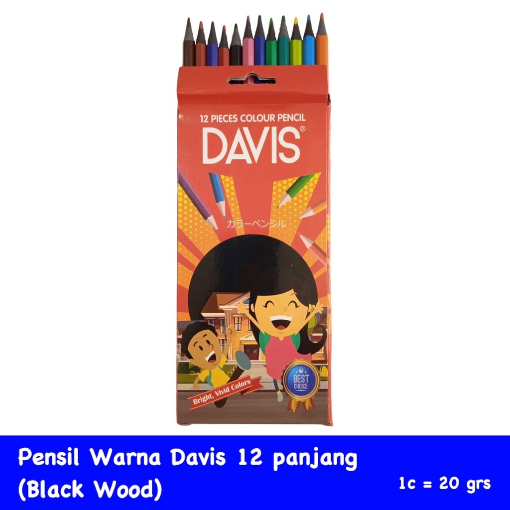 

PAM Pensil Warna DAVIS 12 Warna Pa NJANG / Respon Penjual Baik