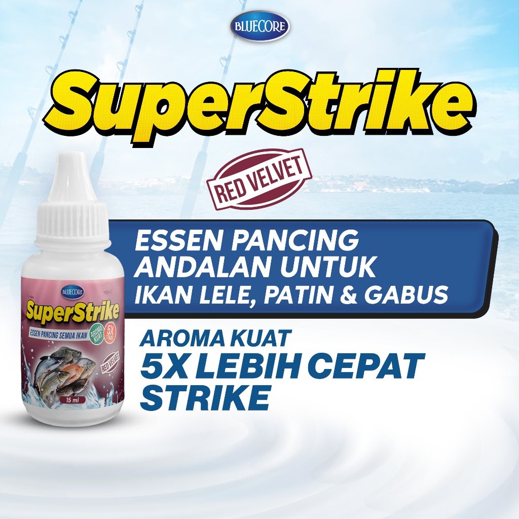 Bluecore Super Strike Red Velvet - Essen Juara Pancing Premium dengan Aroma Super Kuat Untuk Ikan Le