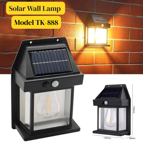 RB BIG.ST88Lampu Dinding Solar Interaction Wall Lamp Tenaga Surya Sensor