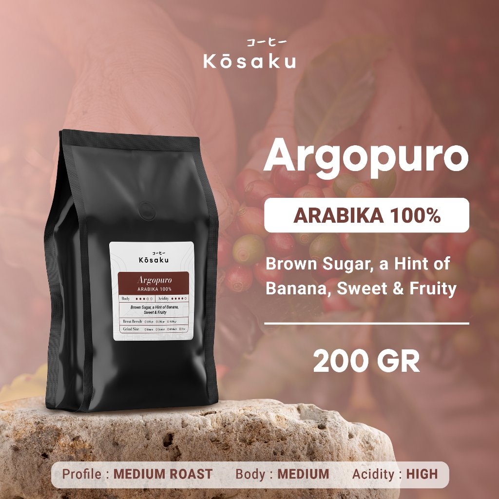 

Biji Kopi Bubuk Arabika Argopuro Arabica 100% Coffee Beans 200 gram – Kosaku Roaster