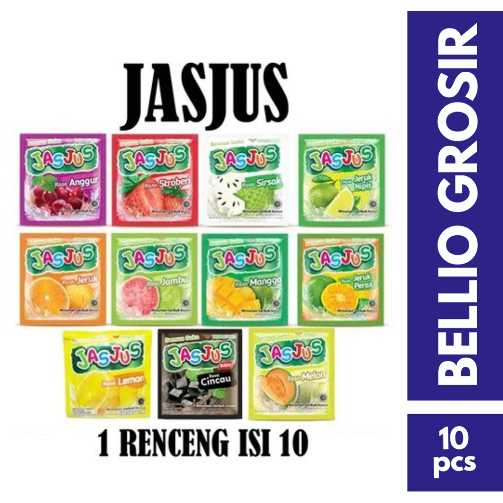 

Jasjus Minuman Serbuk Sachet Semua Rasa 1 Renceng Isi 10 Pcs