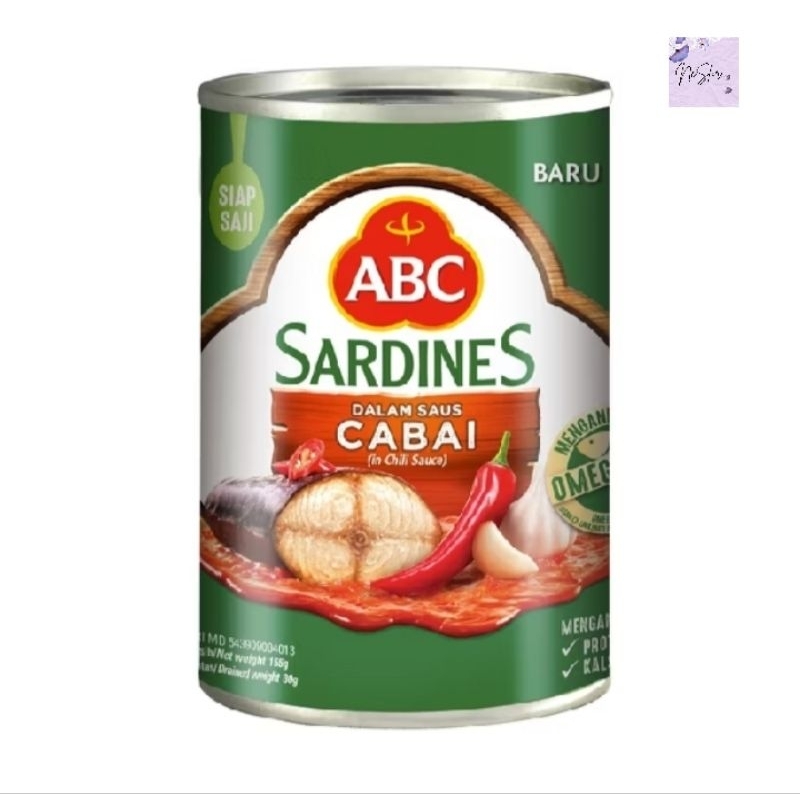 

ABC Sarden 155 g Makanan kaleng Ikan bumbu saus