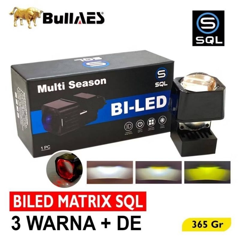 Projector Biled Bi Led Matrix X1M 1.5 Inchi SQL 3 WARNA ALL WEATHER