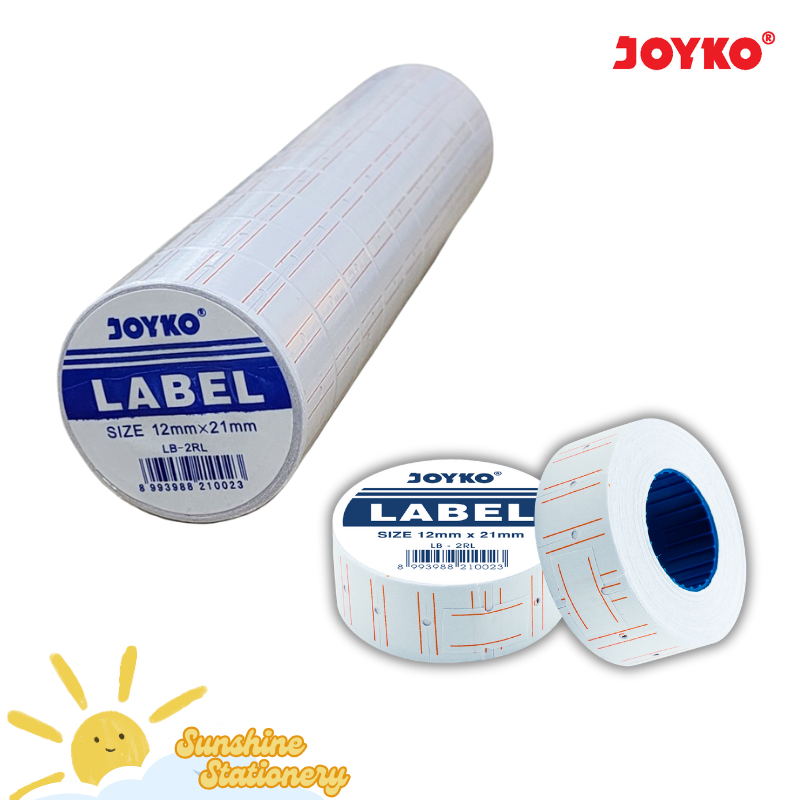 

[LJR/10ROLL] JOYKO Label Harga Garis Merah LB-2RL 12 x 21mm