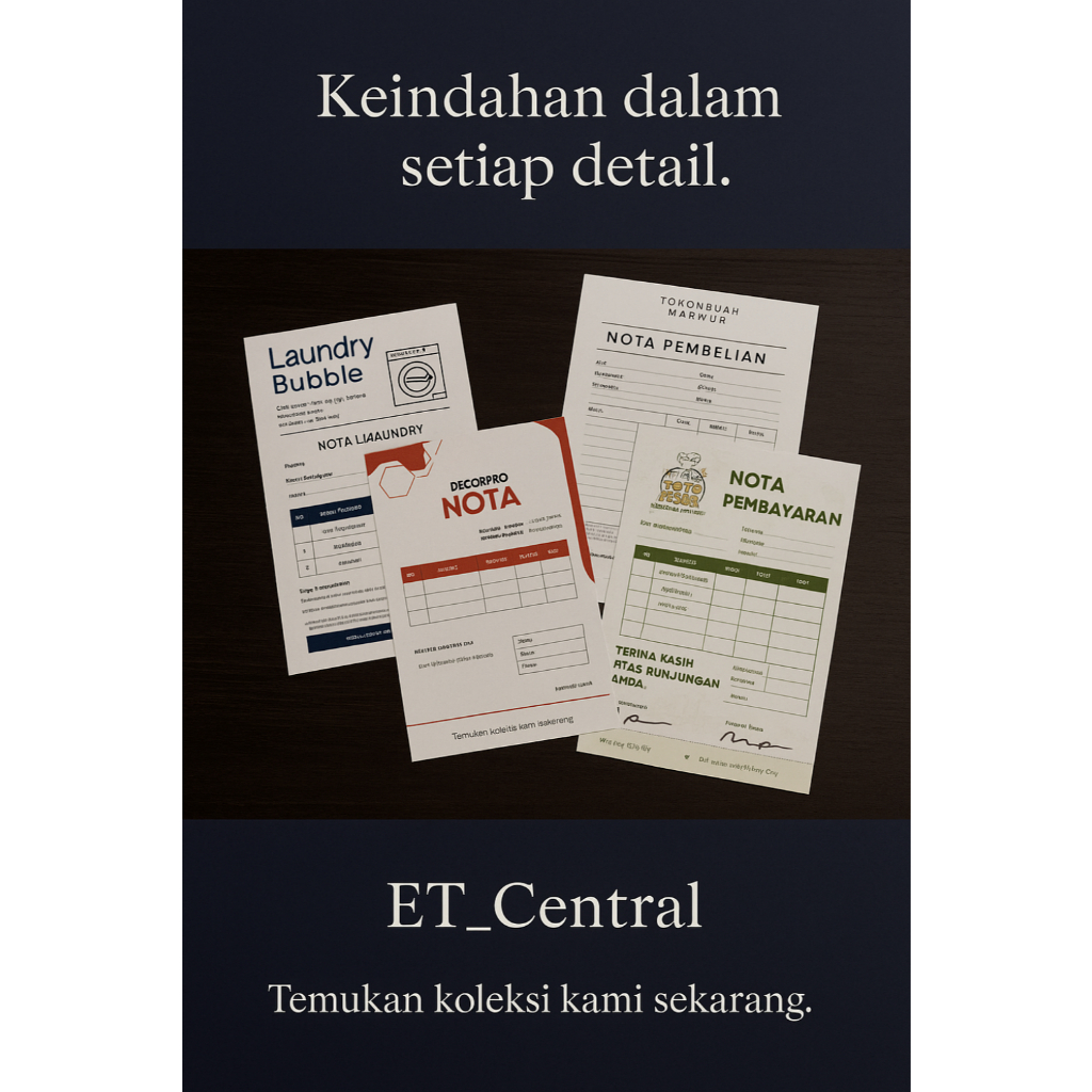 

Nota & Faktur Profesional Full Color Ukuran ¼ Folio– Bisnis Makin Lancar!