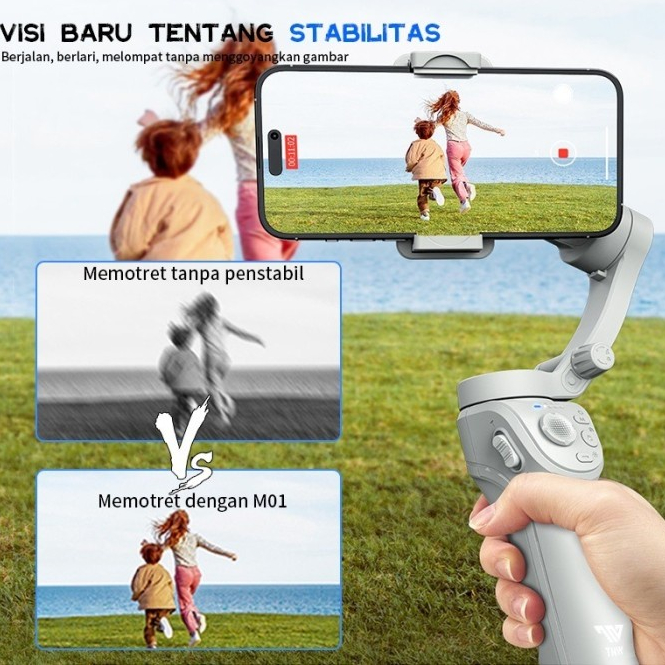 Smartcom M01 Gimbal Hp 3 Axis Gimbal Stabilizer Hp Smartphone