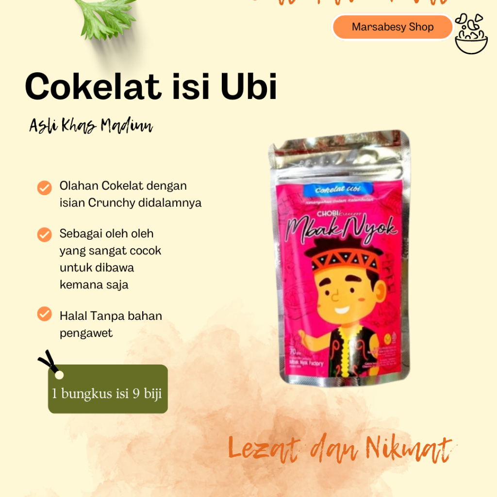 

NEW Cokelat isi Ubi Mbak Nyok Kue Coklat Kekinian MURAH BERKUALITAS