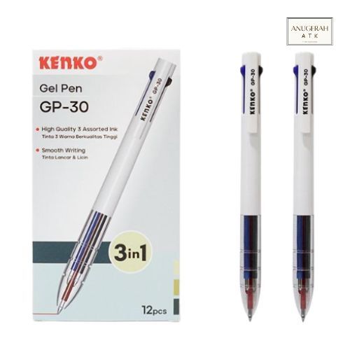 

Pulpen Kenko 3 in 1 (3 Warna) GP-30