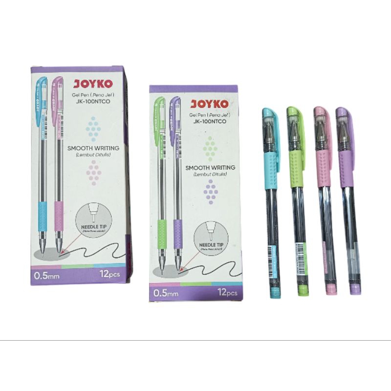 

Terbaru Pulpen Jel Joyko JK-100NTCO Pena Gel 0,5mm 1Pak Isi 12 Pcs