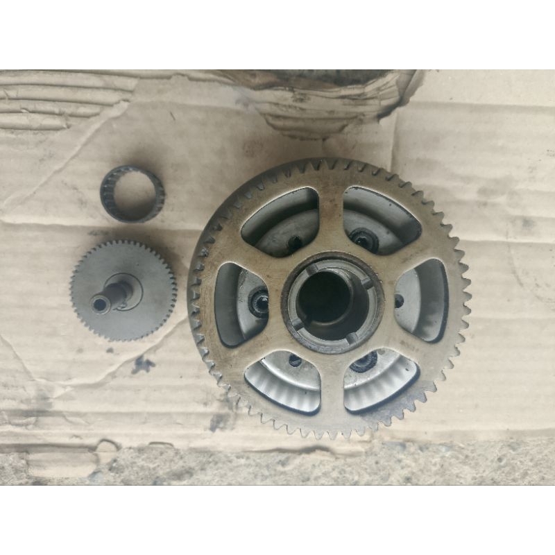 One way + magnet set penghantar gigi stater byson karbu