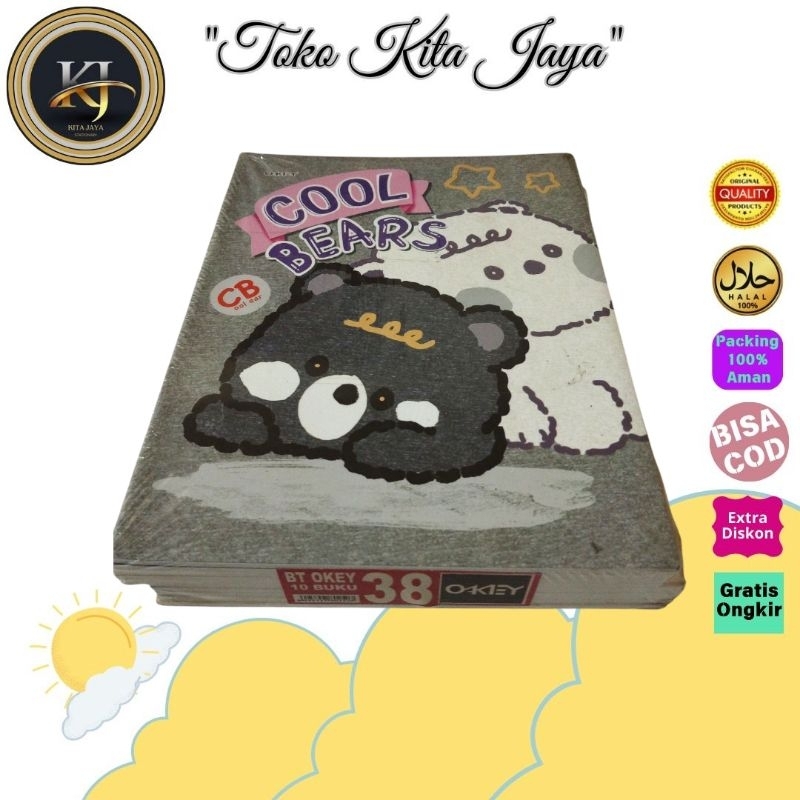 

Ay00! Buku tulis okey 38 Lembar ( 10 buku)