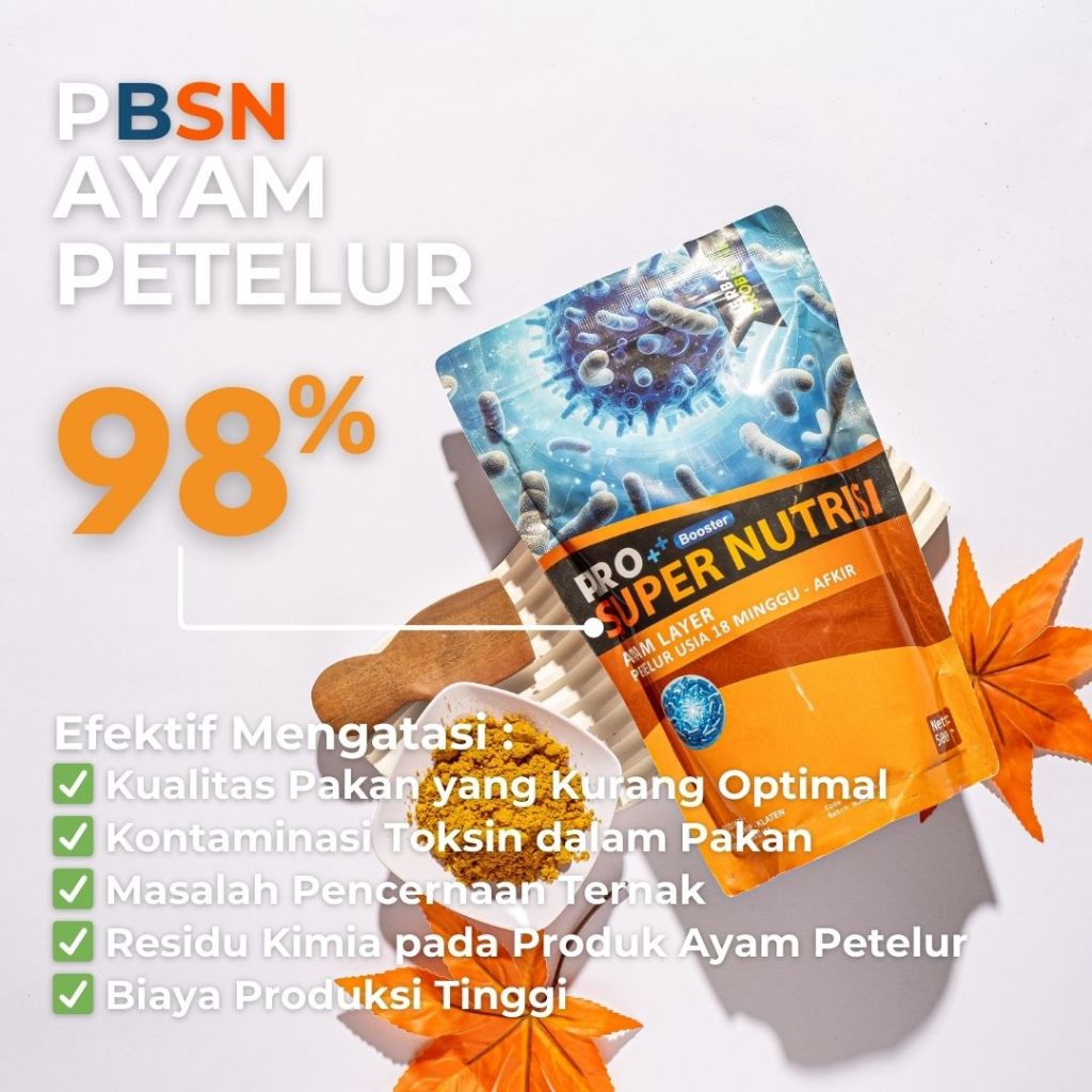 Pro++ Booster Super Nutrisi Ayam Petelur | Vitamin & Premix Herbal | Meningkatkan Produksi Telur