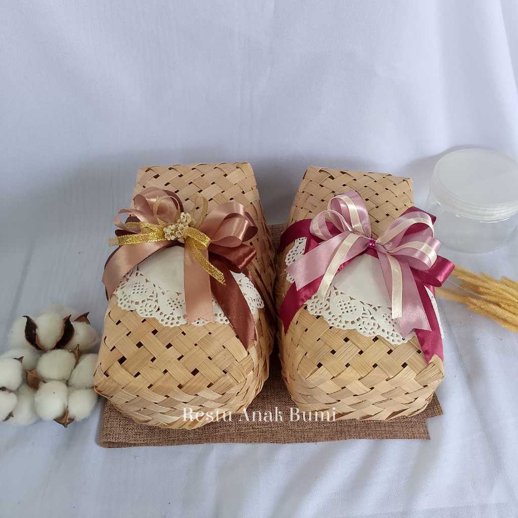 BESEK PANJANG ARANG 20X10CM KERTAS PITA | BESEK SNACK | BESEK TOPLES | BESEK SOUVENIR | WADAH HAMPER