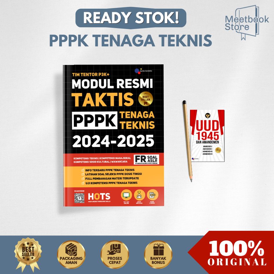 BUKU PPPK TENAGA TEKNIS / MODUL RESMI TAKTIS PPPK TENAGA TEKNIS TERKINI-TERUPDATE / PPPK TEKNIS / PP