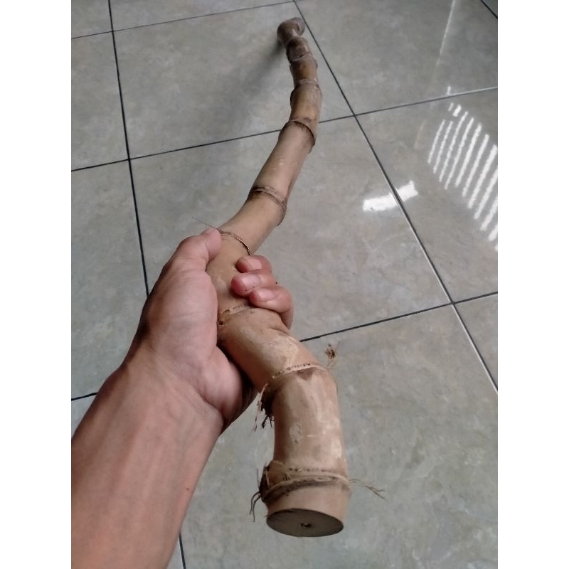 TONGKAT BAMBU UNIK RUAS PENDEK (100 cm)