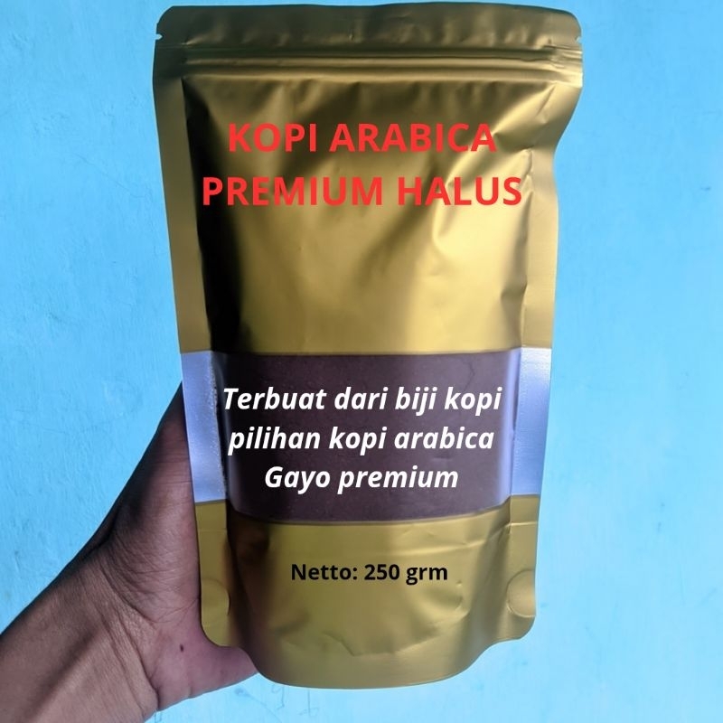 

Kopi Arabica Gayo 250 grm/ kopi premium Robucta 250 grm
