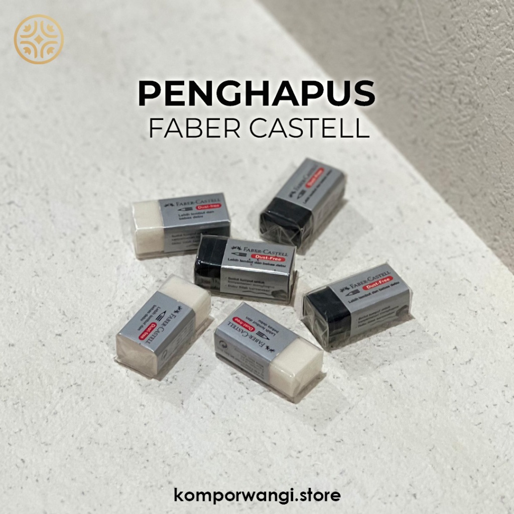 

Faber Castell Penghapus Pensil / Eraser Kecil Hitam dan Putih