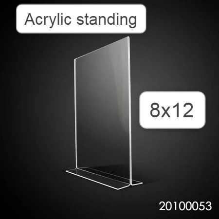 

AKRILIK NOMOR MEJA/TENT CARD/TEMPAT BROSUR UK 8X12 CM