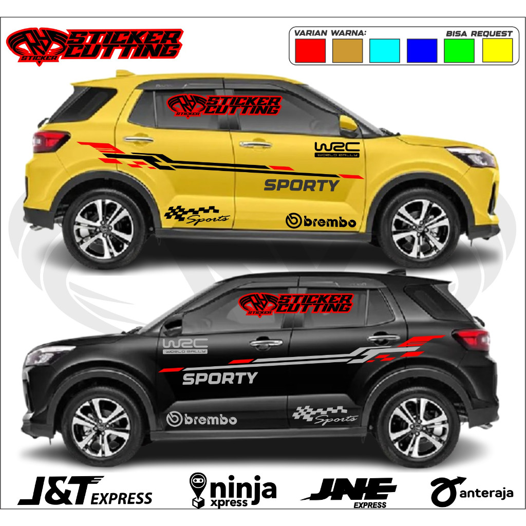 Sticker stiker mobil daihatsu rocky raize stiker list mobil toyota raize rocky terbaru