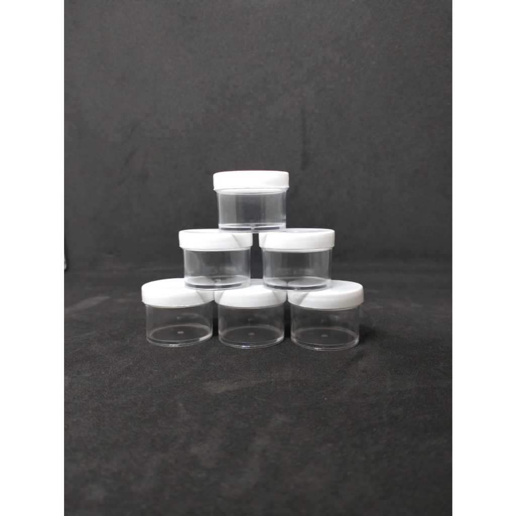 Pot plastik jar wadah henna / pot urine / pot salep 10cc